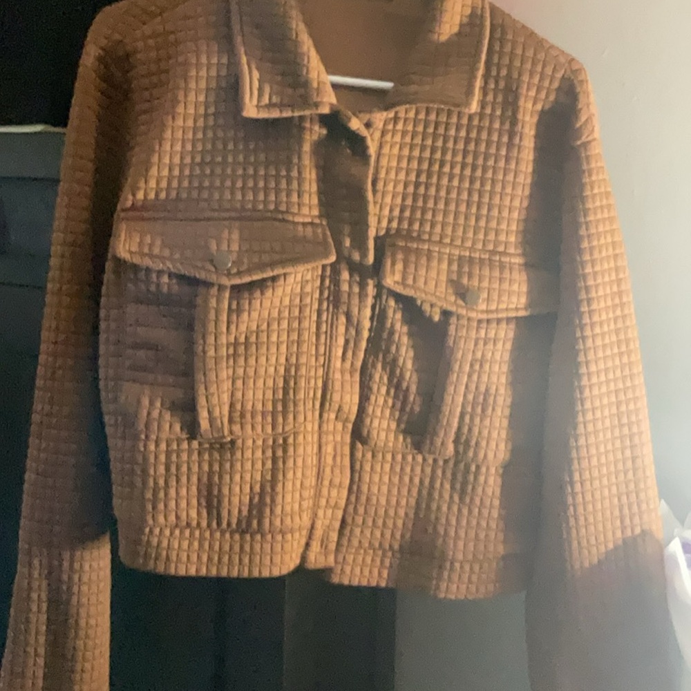 Women's Brown Quilted Jacket